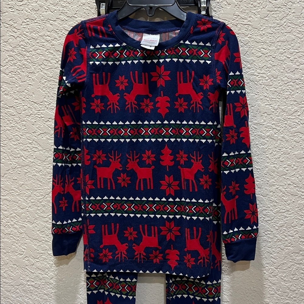 BOGO Hanna Andersson Holliday Hannasoft pajama set size 5  UNISEX - Picture 2 of 7